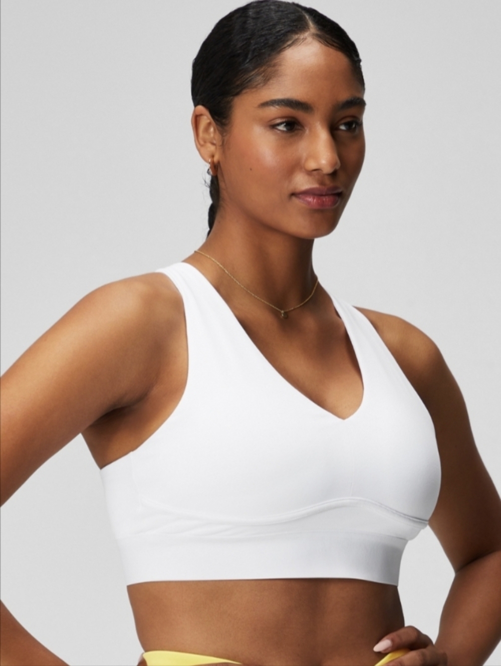 Fabletics All Day Every Day Low Impact Bra, Color White Size 2X